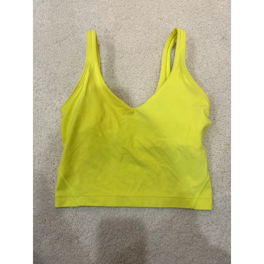 Lululemon Align Cropped Tank Top Yellow